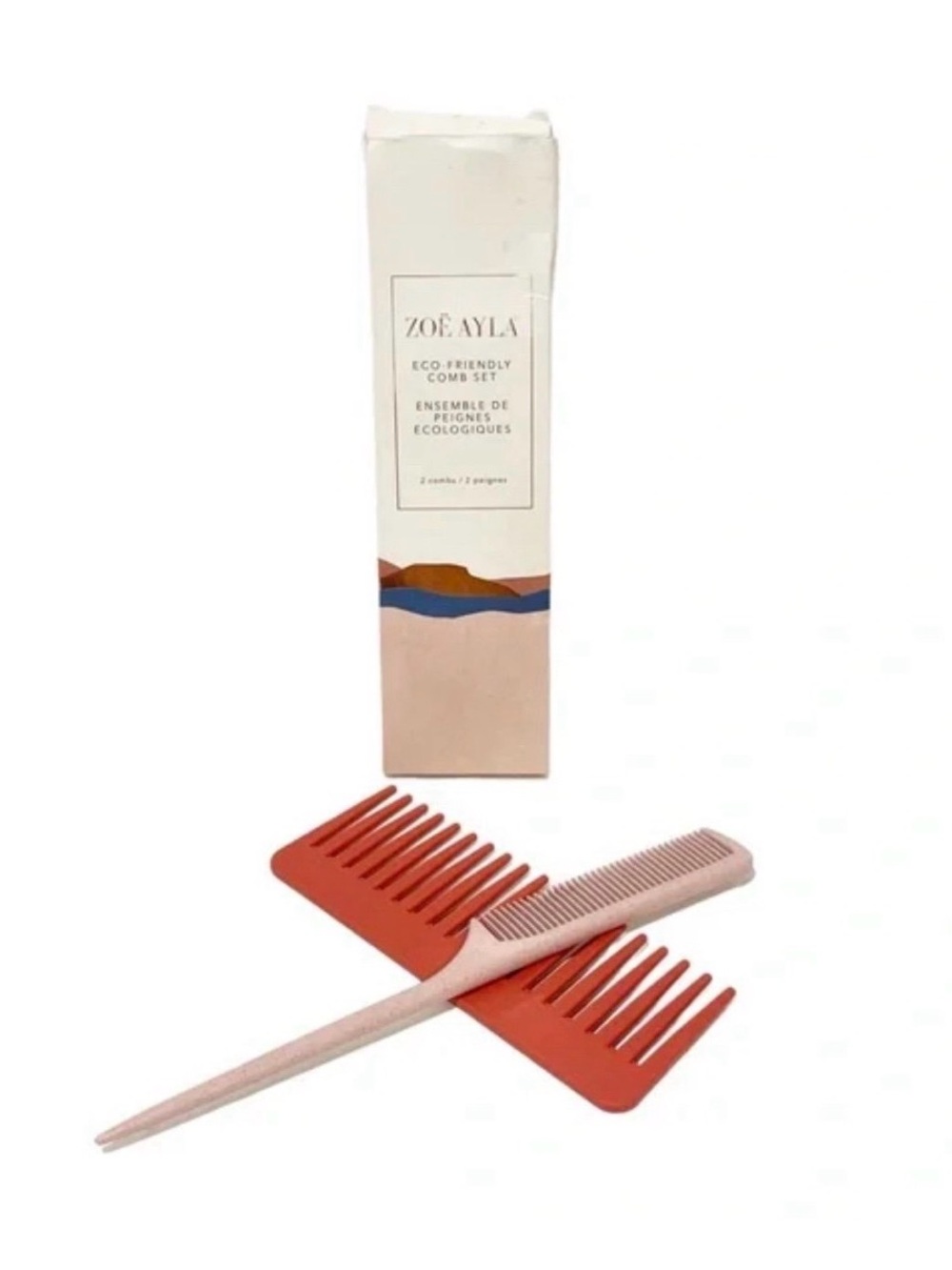 Zoë Ayla Eco Friendly Comb Set Detangler NWT